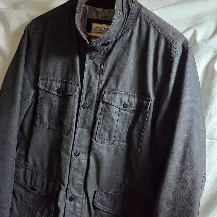 [BUNJANG] F.CODE Coated Jacket Dark Brown 105 / F.CODE 페라로 코티드 자켓 다크브라운 105