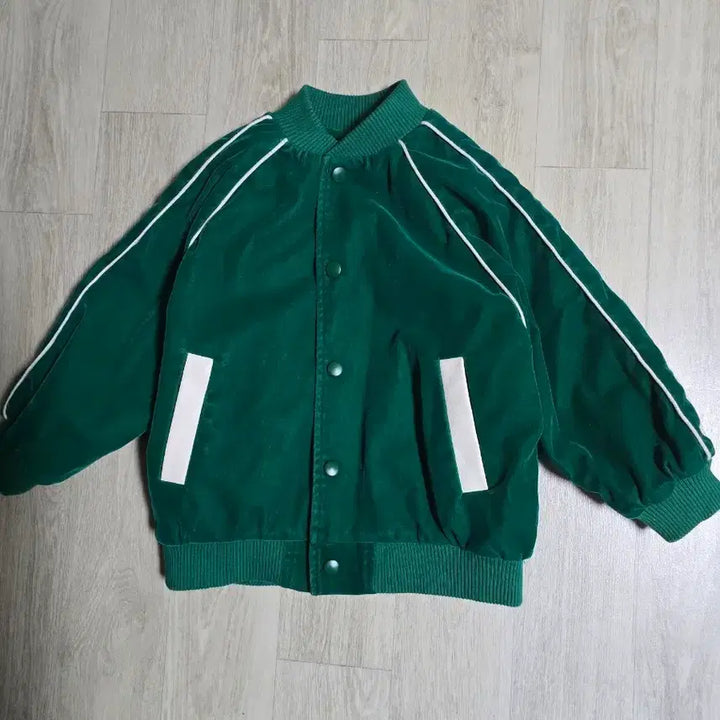 [BUNJANG] Leather Point Raglan Jacket 120 / 레더포인트 나그랑자켓 120