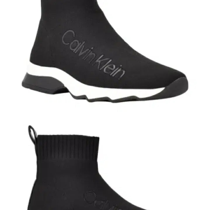 [BUNJANG] Calvin Klein Carmina Socks Knit Black / [235] 캘빈클라인 카르미나 삭스니트 블랙