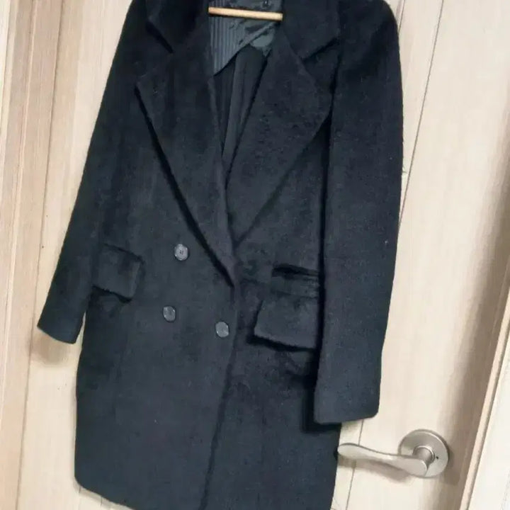 [BUNJANG] Maje Black Double Alpaca Coat / 마쥬 블랙더블 알파카코트