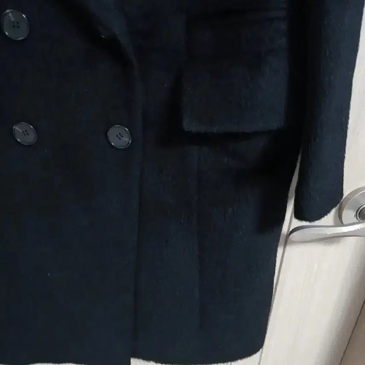 [BUNJANG] Maje Black Double Alpaca Coat / 마쥬 블랙더블 알파카코트