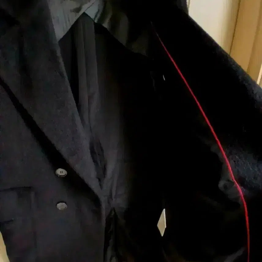 [BUNJANG] Maje Black Double Alpaca Coat / 마쥬 블랙더블 알파카코트