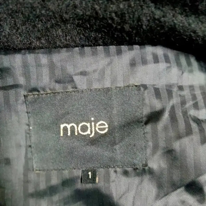 [BUNJANG] Maje Black Double Alpaca Coat / 마쥬 블랙더블 알파카코트