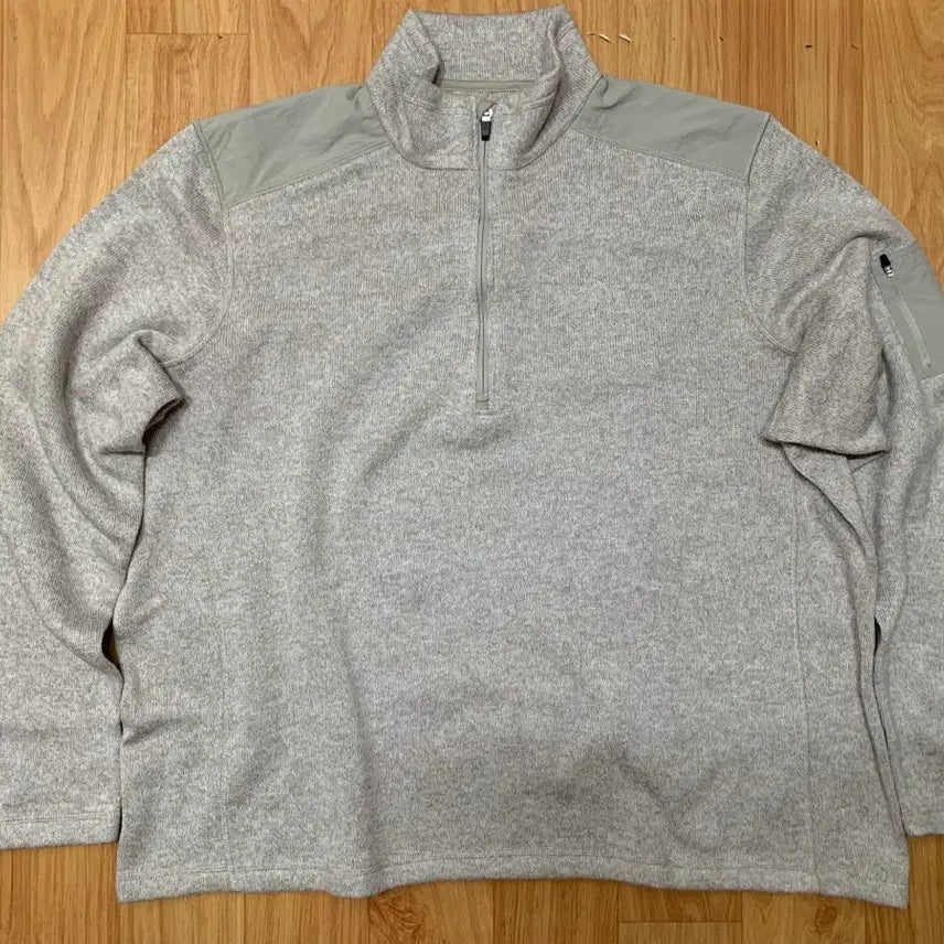 [BUNJANG] Vintage Eddie Bauer Zip-Up Knit Sweatshirt / 구제 빈티지 에디바우어 집업 니트 맨투맨 xxxl