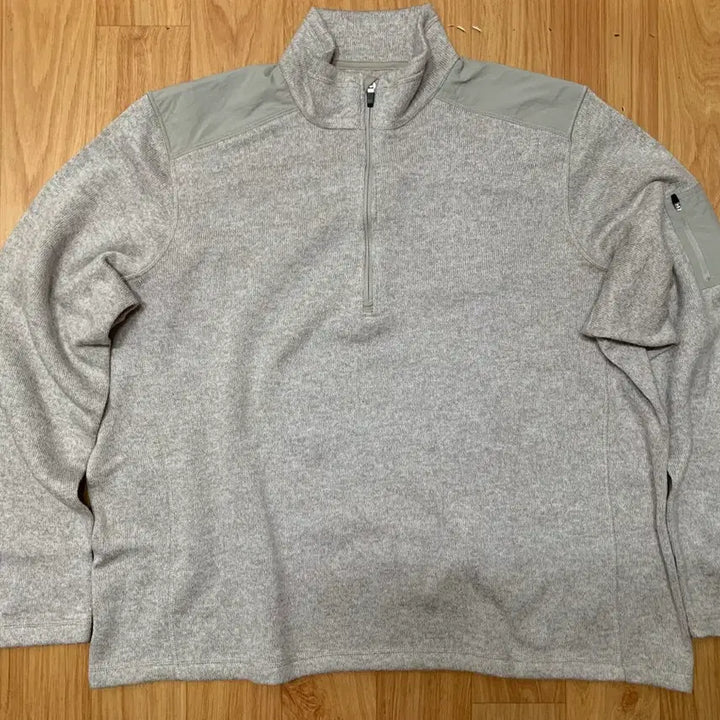 [BUNJANG] Vintage Eddie Bauer Zip-Up Knit Sweatshirt / 구제 빈티지 에디바우어 집업 니트 맨투맨 xxxl