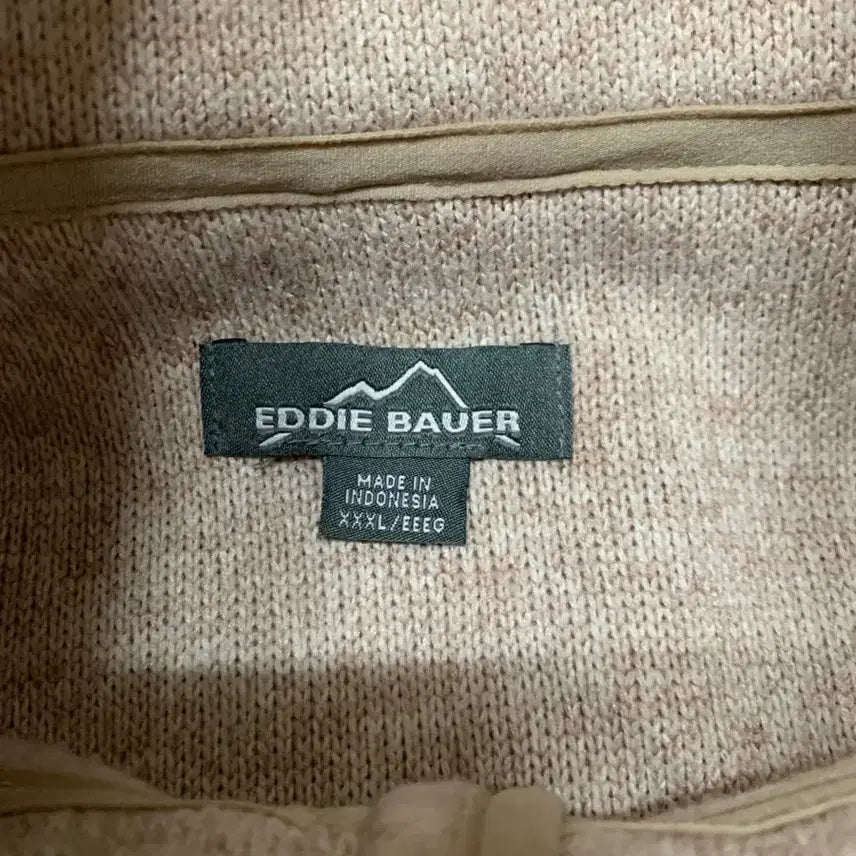 [BUNJANG] Vintage Eddie Bauer Zip-Up Knit Sweatshirt / 구제 빈티지 에디바우어 집업 니트 맨투맨 xxxl
