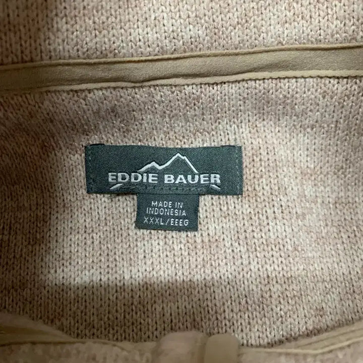 [BUNJANG] Vintage Eddie Bauer Zip-Up Knit Sweatshirt / 구제 빈티지 에디바우어 집업 니트 맨투맨 xxxl