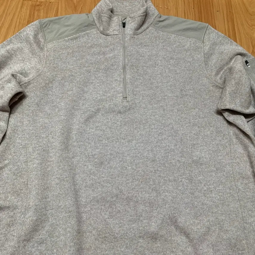 [BUNJANG] Vintage Eddie Bauer Zip-Up Knit Sweatshirt / 구제 빈티지 에디바우어 집업 니트 맨투맨 xxxl