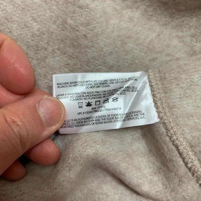 [BUNJANG] Vintage Eddie Bauer Zip-Up Knit Sweatshirt / 구제 빈티지 에디바우어 집업 니트 맨투맨 xxxl