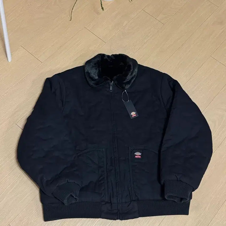 [BUNJANG] Supreme Dickies 25FW Reversible Quilted Faux Fur Work Jacket Black XL / [XL] 슈프림 디키즈 25fw 리버시블 퀄티드 포우 퍼 워크 자켓 블랙