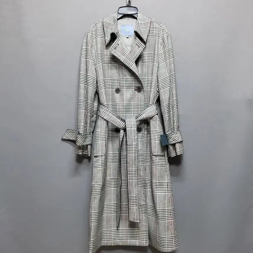 [BUNJANG] LBL Check Trench Coat / LBL 체크 트렌치 코트