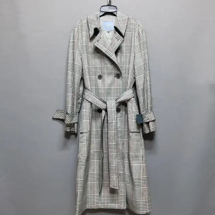 [BUNJANG] LBL Check Trench Coat / LBL 체크 트렌치 코트