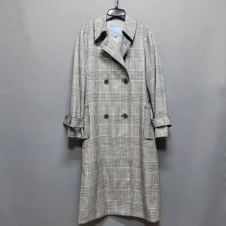 [BUNJANG] LBL Check Trench Coat / LBL 체크 트렌치 코트