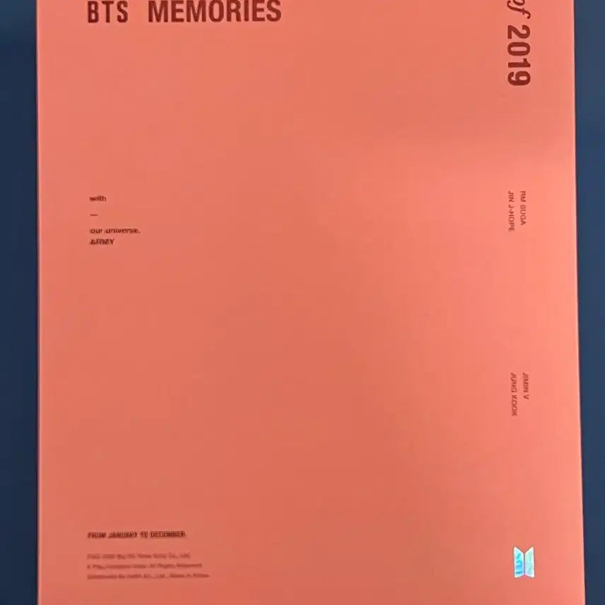 BTS 방탄소년단 2019 메모리즈 (MEMORIES OF 2019)