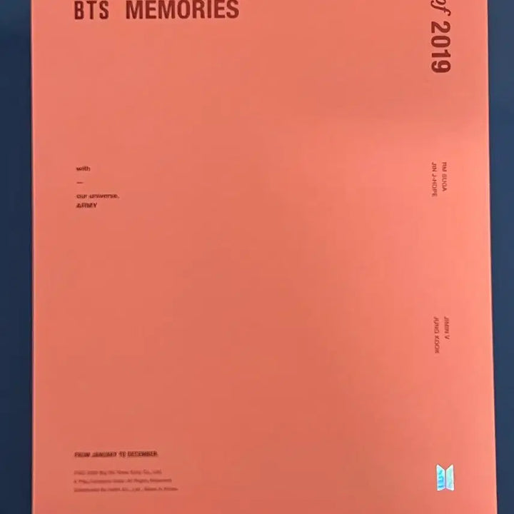 BTS 방탄소년단 2019 메모리즈 (MEMORIES OF 2019)