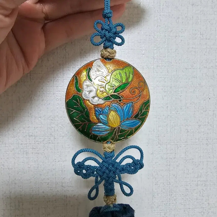 [BUNJANG] Handmade Celadon and Turquoise Norigae Ornament / (직접 제작)칠보 청록색 노리개