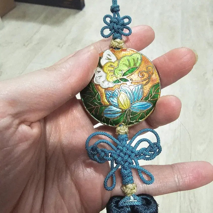 [BUNJANG] Handmade Celadon and Turquoise Norigae Ornament / (직접 제작)칠보 청록색 노리개