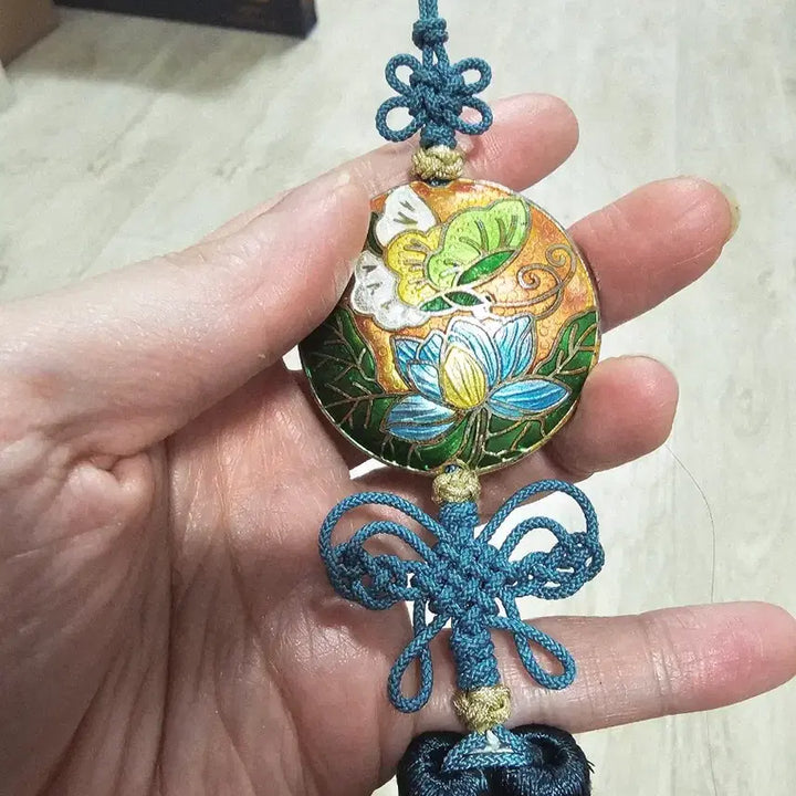 [BUNJANG] Handmade Celadon and Turquoise Norigae Ornament / (직접 제작)칠보 청록색 노리개