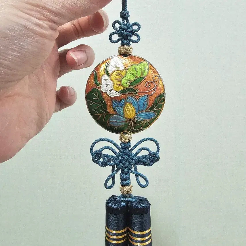 [BUNJANG] Handmade Celadon and Turquoise Norigae Ornament / (직접 제작)칠보 청록색 노리개