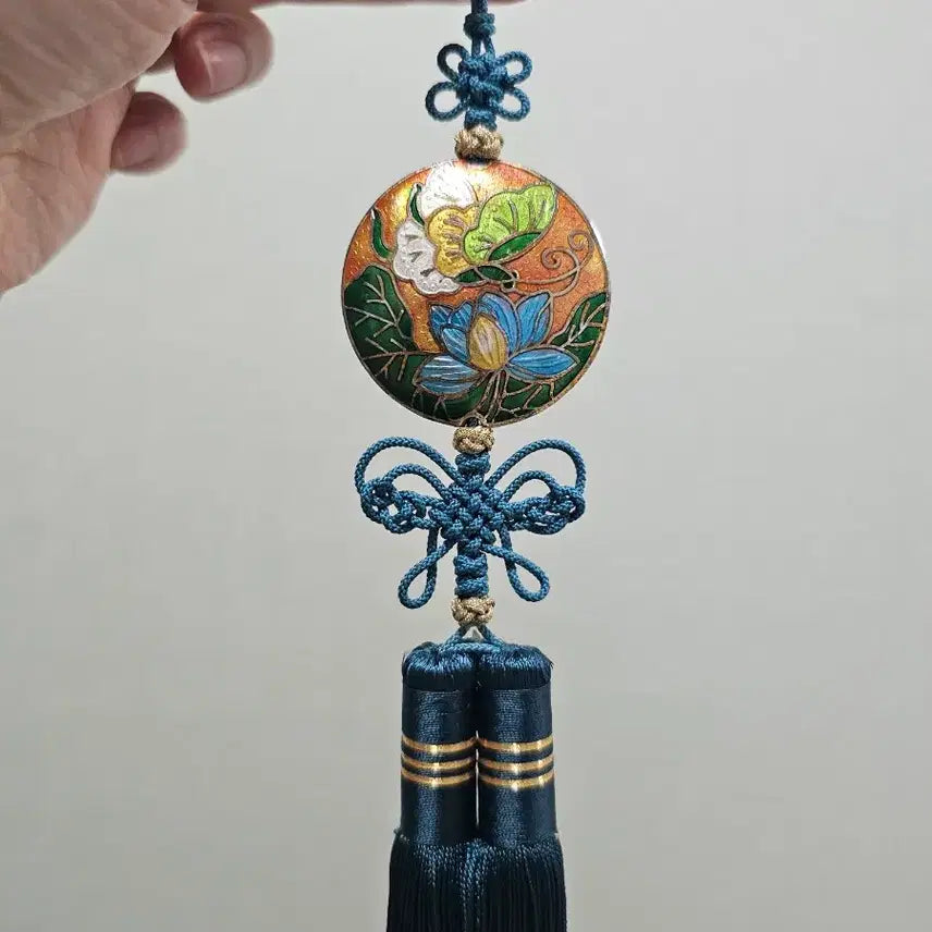 [BUNJANG] Handmade Celadon and Turquoise Norigae Ornament / (직접 제작)칠보 청록색 노리개