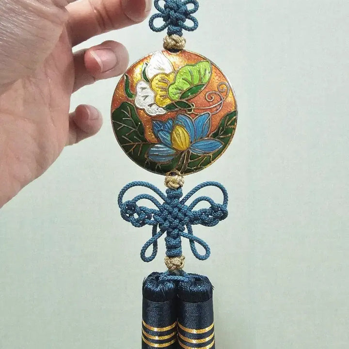 [BUNJANG] Handmade Celadon and Turquoise Norigae Ornament / (직접 제작)칠보 청록색 노리개