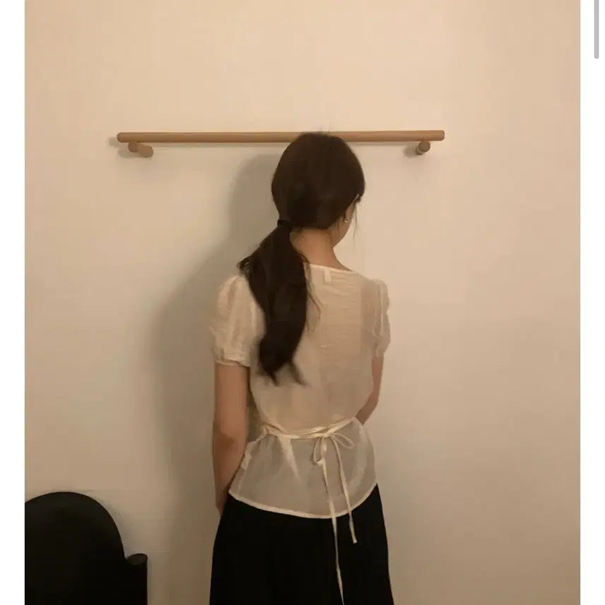 [BUNJANG] Mandarin Half Blouse / 셀렉트한 Mandarin half blouse 블라우스