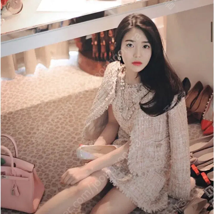 [BUNJANG] Milkcocoa Tweed Set Jacket Dress / 밀크코코아 트위드 셋업 자켓 원피스