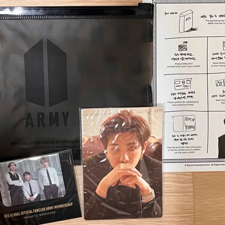 [BUNJANG] BTS ARMY Membership Kit Book Lamp / BTS 방탄소년단 아미 멤버십키트 아미집 북램프 포함