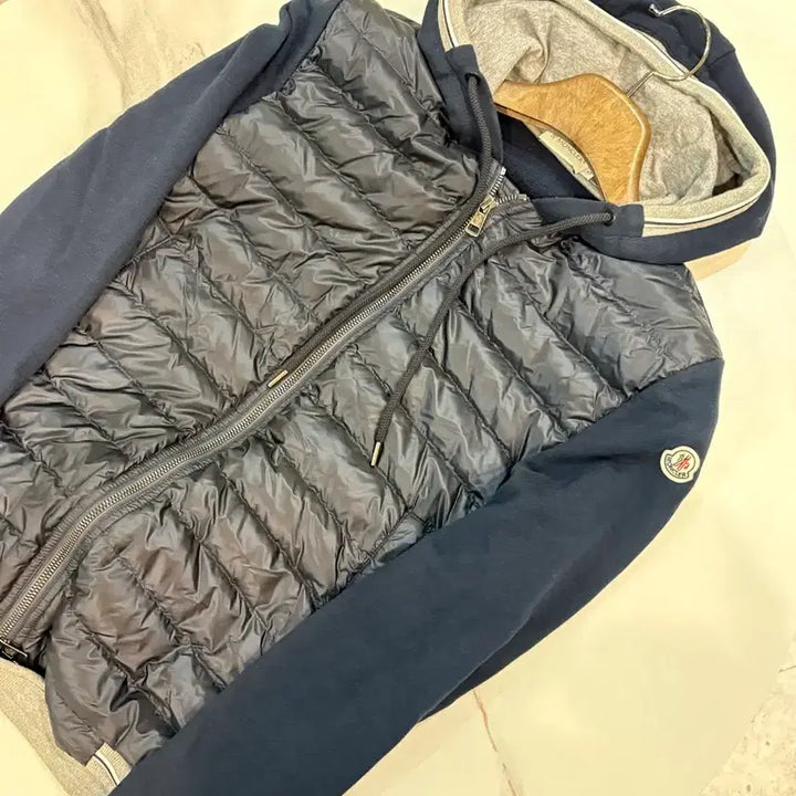 [BUNJANG] Moncler Hooded Knit Padded Jacket Size S / 몽클레어 후드 니트패딩 S사이즈