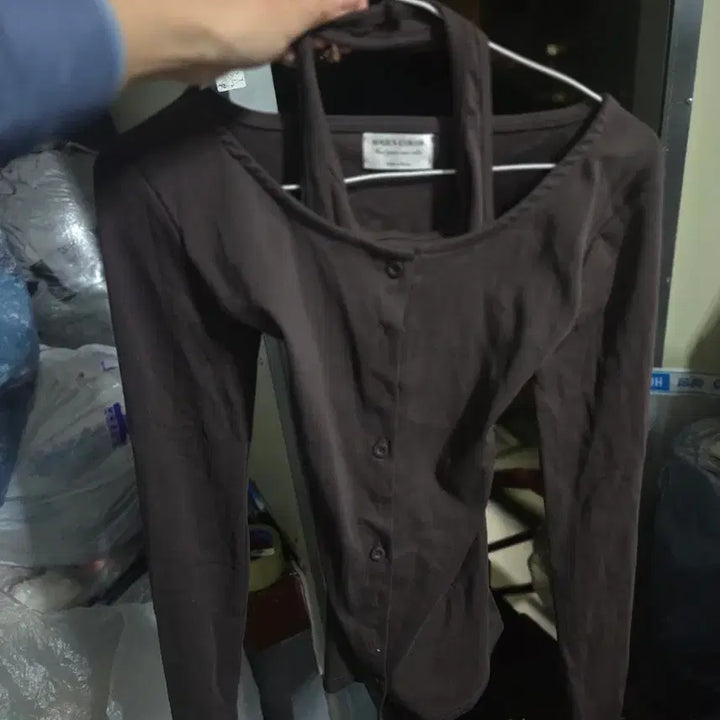 [BUNJANG] Souls Color Halter Top Cardigan (Brown/Beige) / 새상품 소울즈컬러 캔디홀터탑 가디건 브라운,베이지
