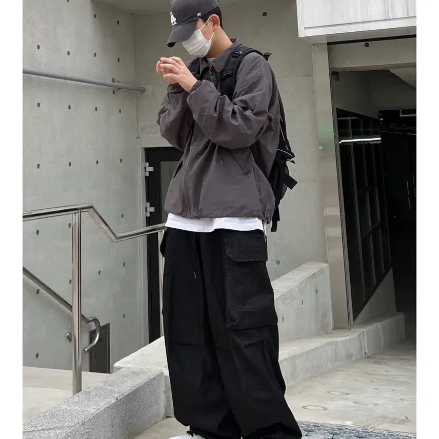 [BUNJANG] Dan Studio Kara Wind String Jacket / 단 스튜디오 카라 윈드 스트링 자켓