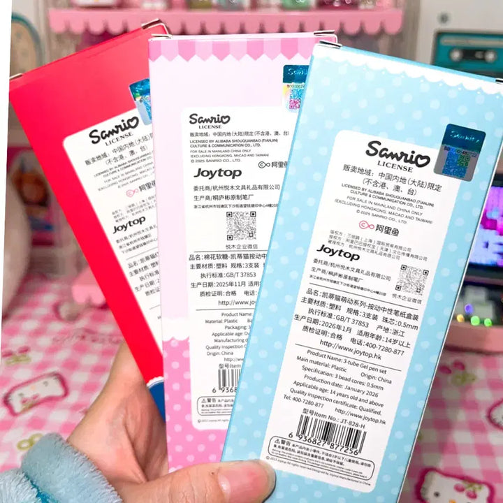 [BUNJANG] Hello Kitty Ballpoint Pen Set / 헬로키티 볼펜 3개 세트 증성펜 필기도구