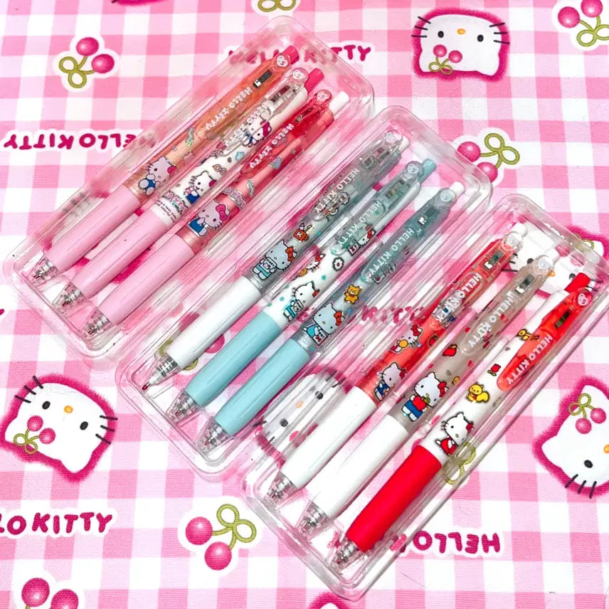 [BUNJANG] Hello Kitty Ballpoint Pen Set / 헬로키티 볼펜 3개 세트 증성펜 필기도구