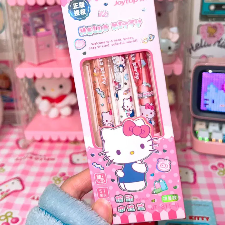 [BUNJANG] Hello Kitty Ballpoint Pen Set / 헬로키티 볼펜 3개 세트 증성펜 필기도구
