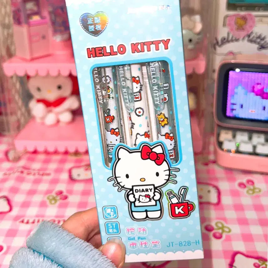 [BUNJANG] Hello Kitty Ballpoint Pen Set / 헬로키티 볼펜 3개 세트 증성펜 필기도구
