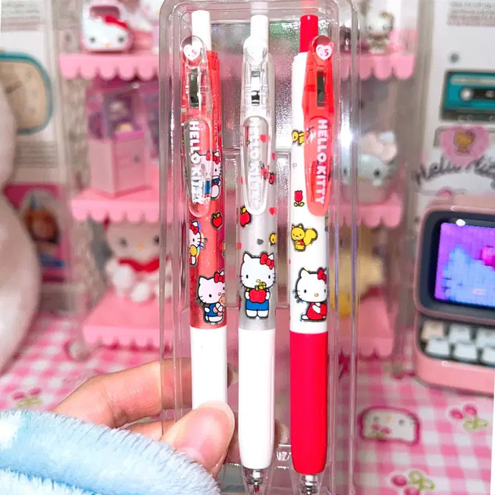 [BUNJANG] Hello Kitty Ballpoint Pen Set / 헬로키티 볼펜 3개 세트 증성펜 필기도구