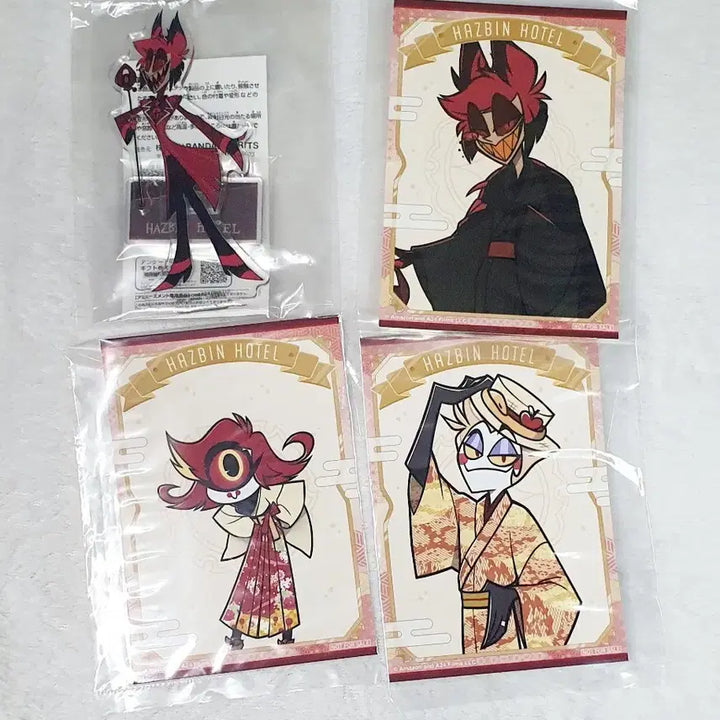 [BUNJANG] Hazbin Hotel Alastor Acrylic + 3x Bromide Bundle Set / 해즈빈호텔 알래스터 아크릴 + 브로마이드 3종 일괄