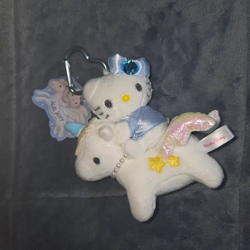 [BUNJANG] Hello Kitty Unicorn Keyring / 헬로키티 유니콘 인형 키링