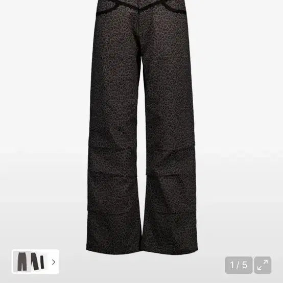 [BUNJANG] Set Up EXE Leopard Lace Pants / 셋업이엑스이 레오파드 레이스 팬츠