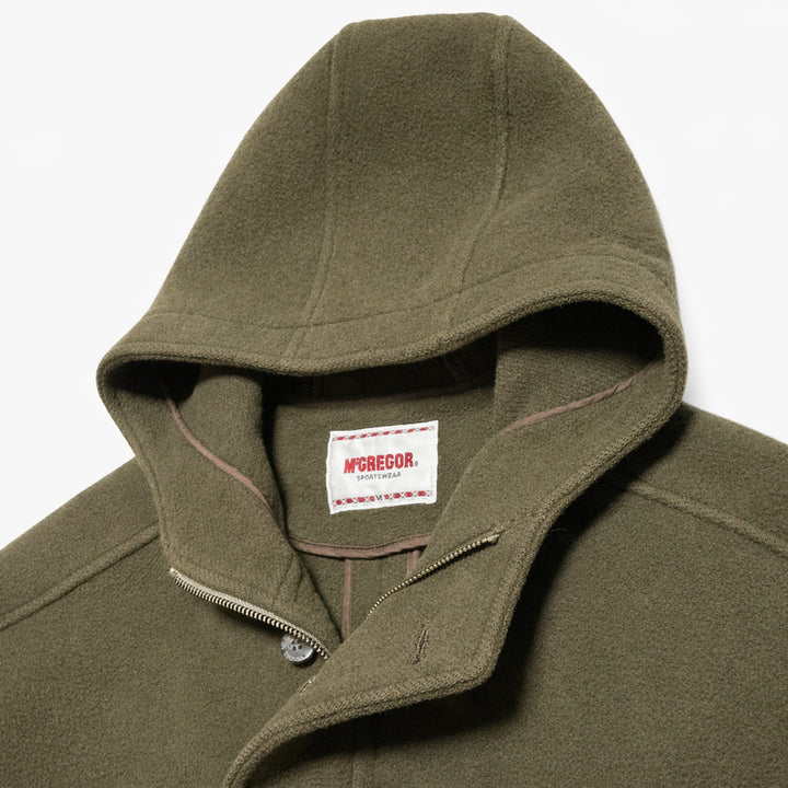[BUNJANG] Vintage McGregor Heavy Wool Hooded Coat - Khaki - M / JPN 90s~00s 일본 빈티지 맥그리거 헤비울 후드 코트 카키 M