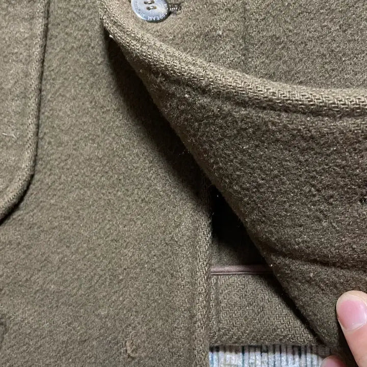 [BUNJANG] Vintage McGregor Heavy Wool Hooded Coat - Khaki - M / JPN 90s~00s 일본 빈티지 맥그리거 헤비울 후드 코트 카키 M