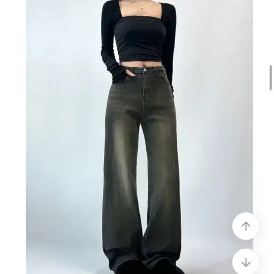 [BUNJANG] Ably Mio Basic Denim Pants Dark Yellow / 에이블리 미오 베이직 데님 팬츠 다크옐로우