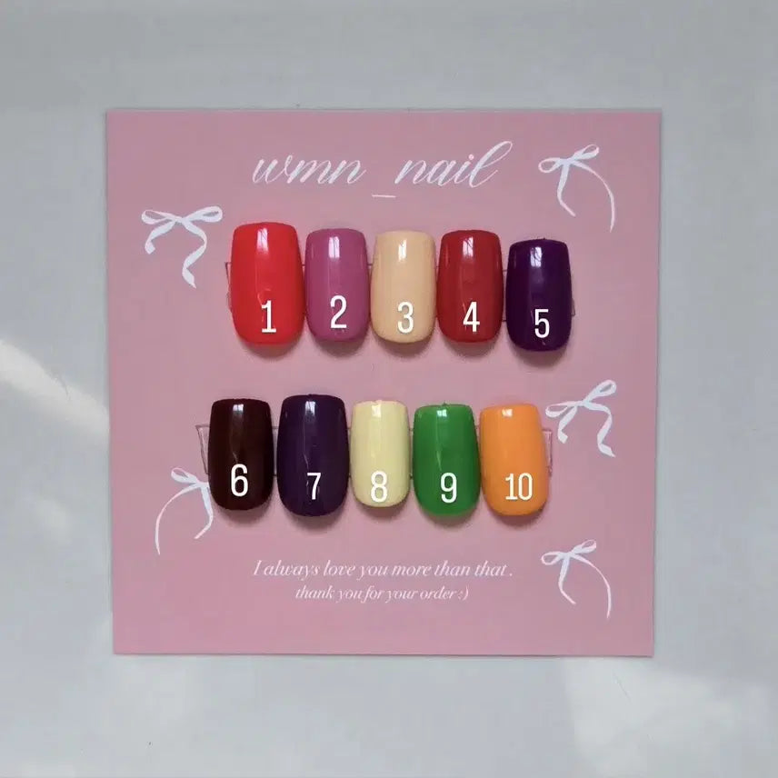 [BUNJANG] One Color Handmade Nail Tips / 원컬러 수제네일팁