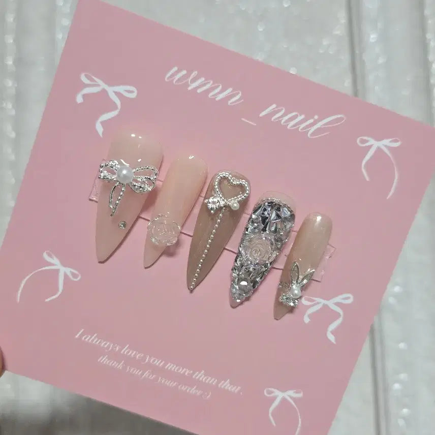 [BUNJANG] Bride Jewel Handmade Nail Tips / 브라이드쥬얼 수제네일팁