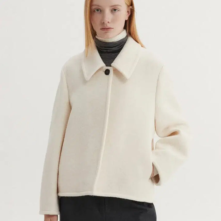 [BUNJANG] EAAH IAN Alpaca Short Coat / 이아 알파카 숏코트 EAAH IAN COAT