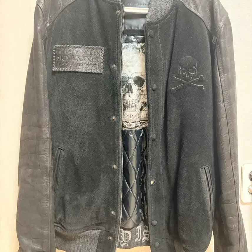 [BUNJANG] Philipp Plein Leather and Suede Jacket / 필립플레인 가죽자켓 팝니다