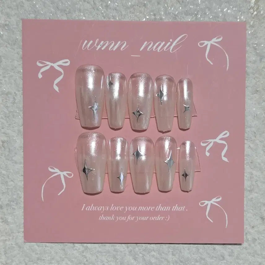 [BUNJANG] Custom Ice Powder Nail Tips / 얼음파우더 수제네일팁