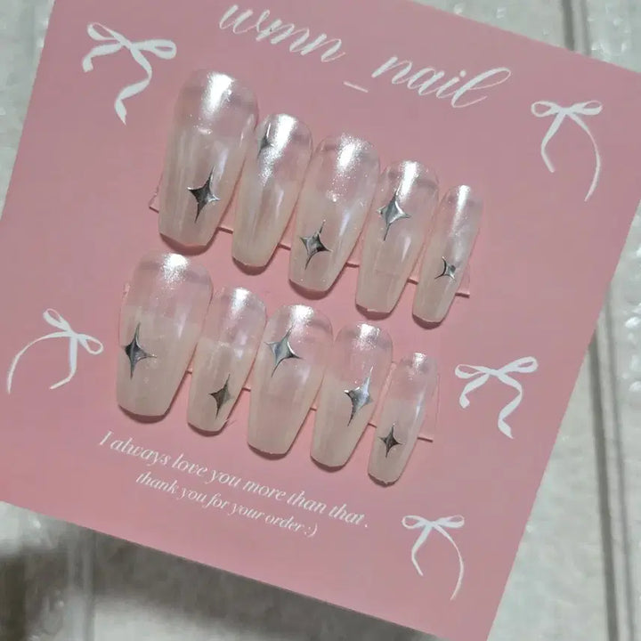 [BUNJANG] Custom Ice Powder Nail Tips / 얼음파우더 수제네일팁