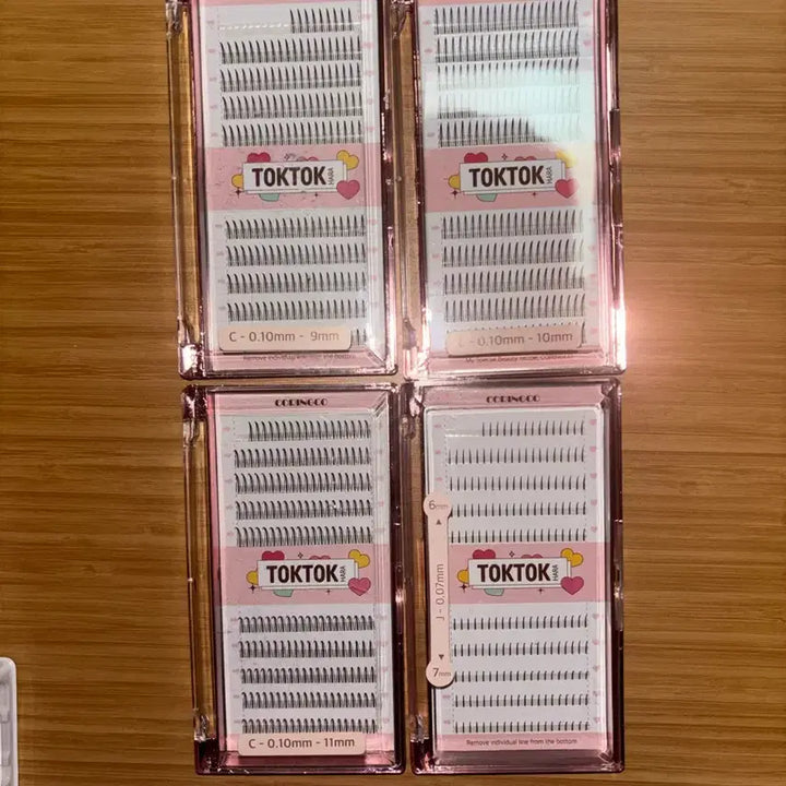 [BUNJANG] Kolinco Toktokhara Eyelashes Bundle Set / 깜빡속눈썹 코링코 톡톡하라 언더 포함 일괄(새거랑 몇개 쓴거 일괄이에요)