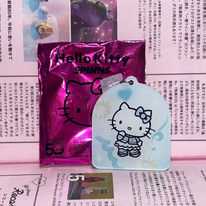 [BUNJANG] Sanrio Hello Kitty 50th Anniversary Limited Edition Acrylic Keychain / 산리오 헬로키티 스핀즈 50주년 한정 아크릴 키링 키티 발레코어 페어리